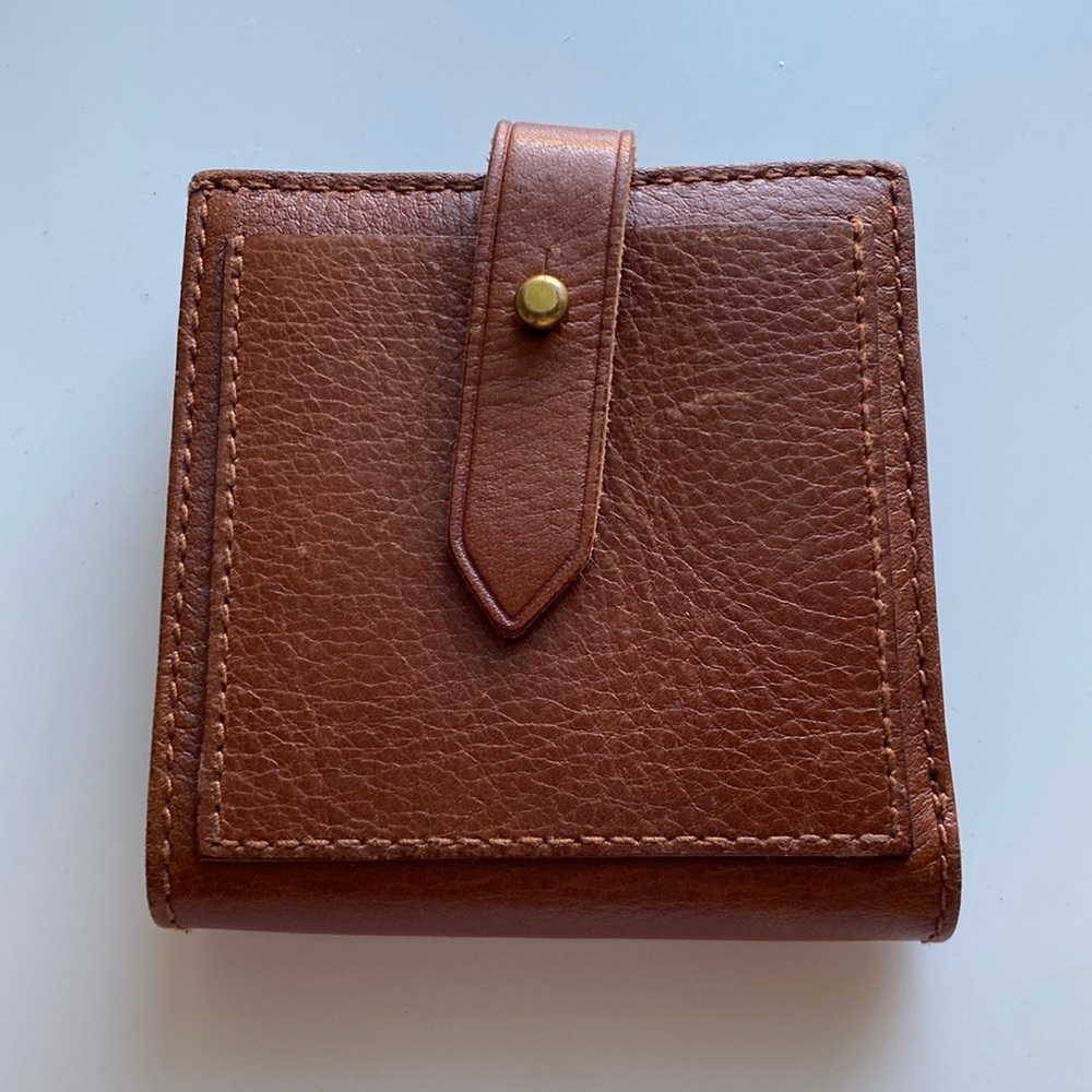 MADEWELL brown leather wallet bifold